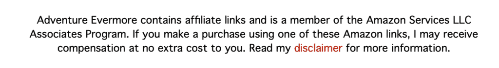 Affiliate disclosure, privacy policy