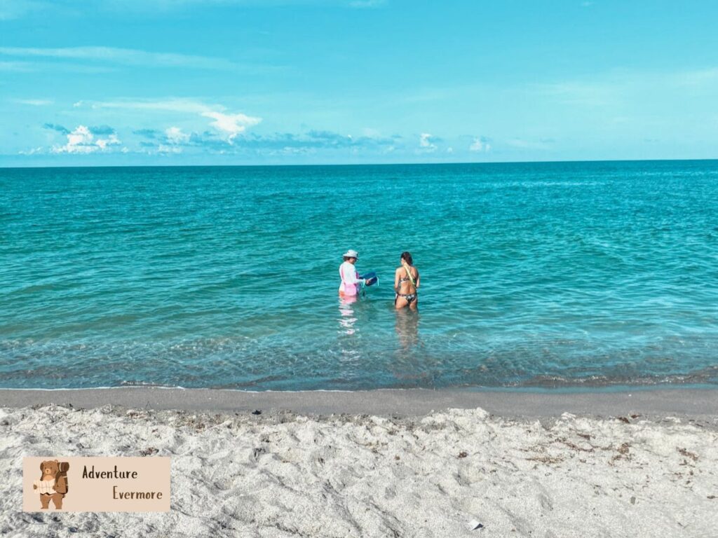 Searching for a shark tooth right where the waves crash in Venice Beach, Florida was my luckiest spot.