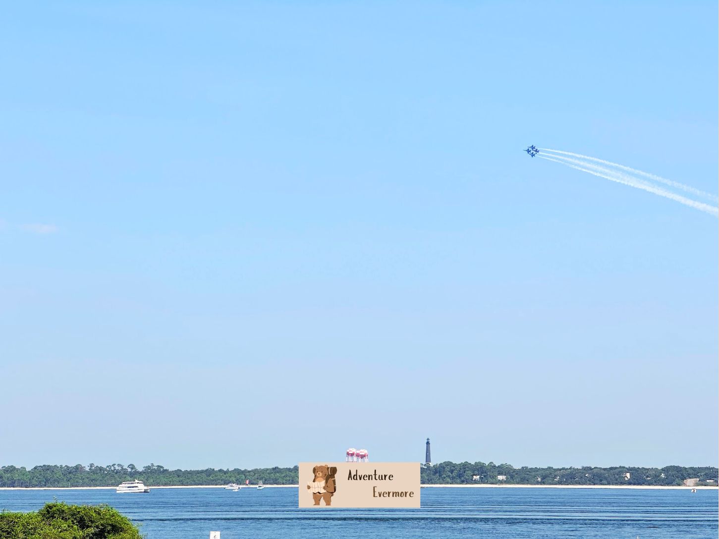 You can not see the blue angels practice shows from Destin or even Pensacola beach.