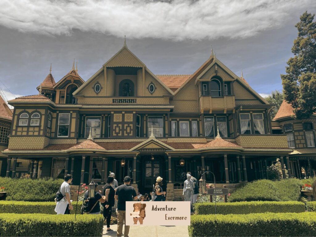 The Winchester Mystery House itself is a little spooky, but the tour is not scary.