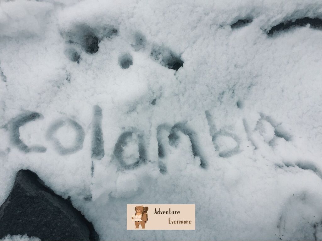 Although most don't know it, it does actually snow high up in the mountains in Colombia.