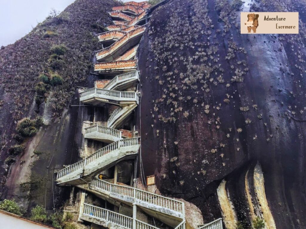 The famous rock is the main reason people come here. 