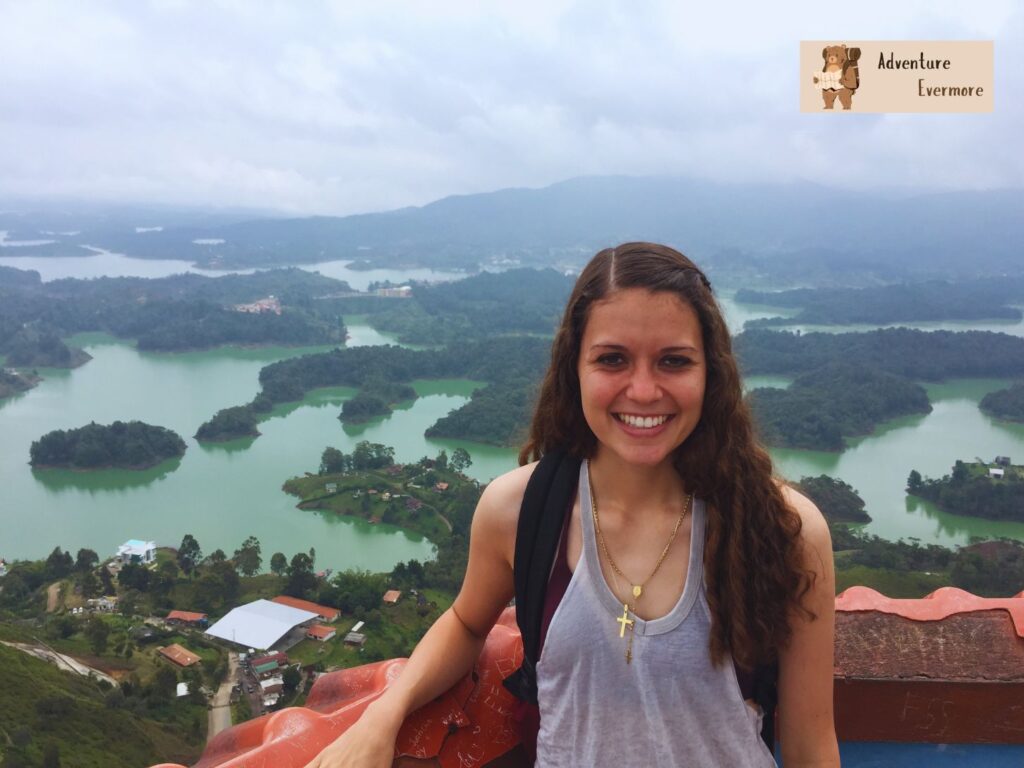 Climbing the rock is the main reason Guatape, Colombia is worth visiting. 